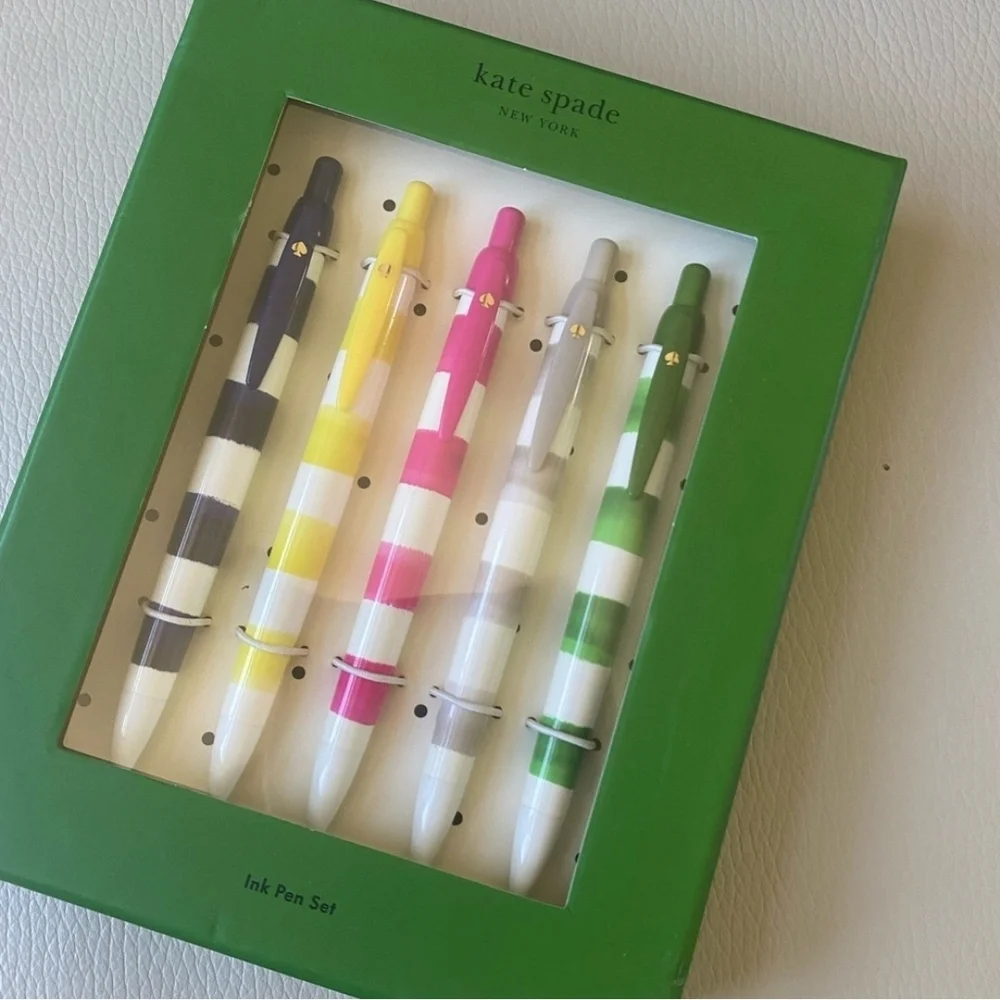 🔥Kate Spade Striped Ink Pen Set🔥